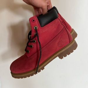 Timberland boots in red